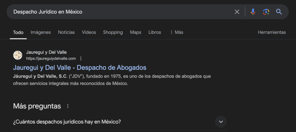 resultados de seo en mexico de una agencia monterrey